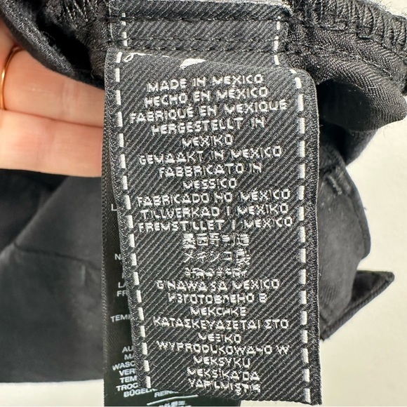 7 for‎ All Mankind Women's Size 23 Black Denim High Rise Cut Off Shorts Festival - Picture 6 of 8